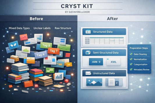 Infographic of before and after learning from Crys kit