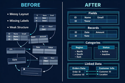 Infographic of before and after learning from Nexus tier